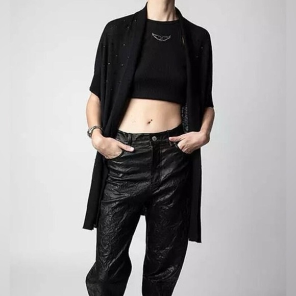 ZADIG & VOLTAIRE Indian Cp Dots Cashmere Cardigan - Picture 1 of 9